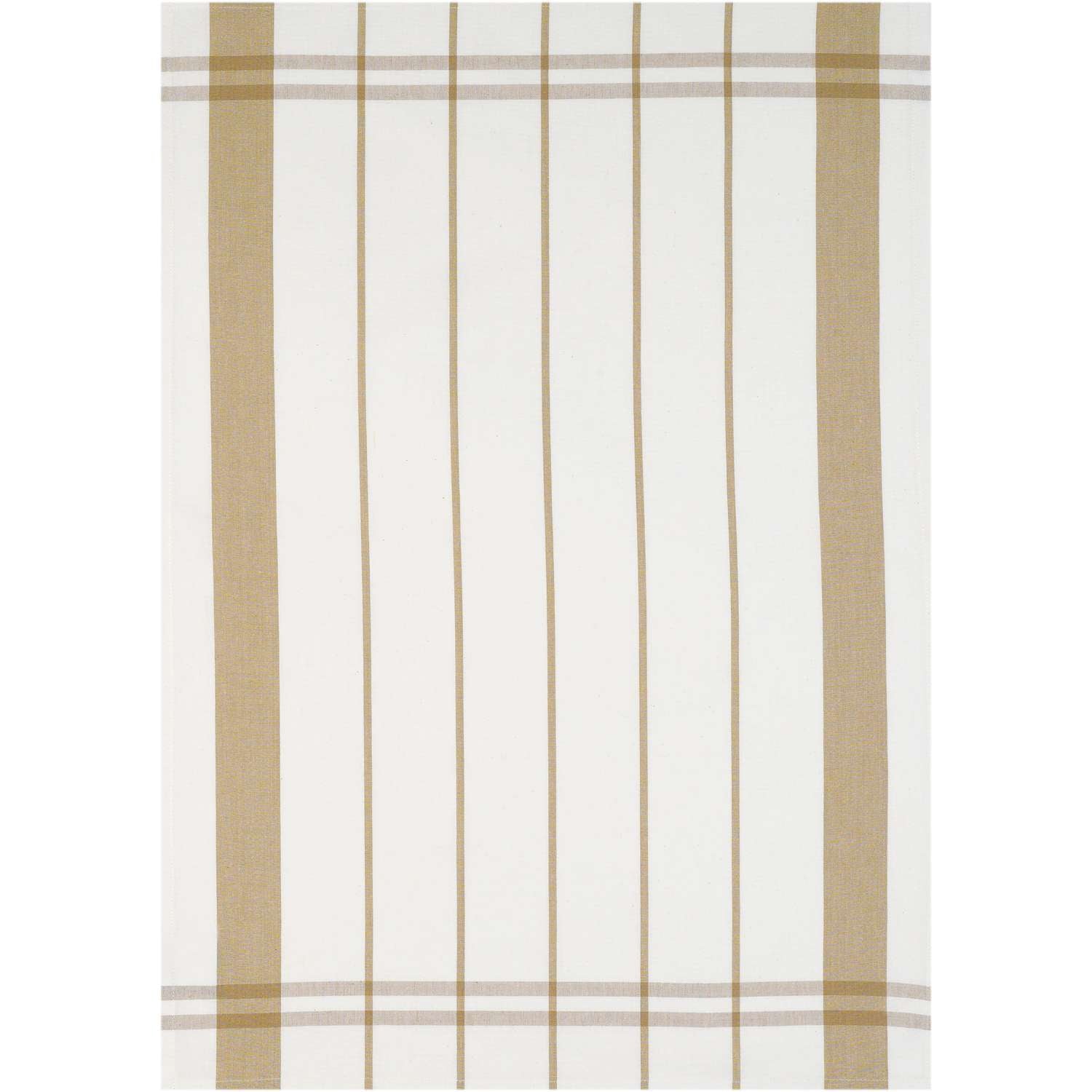 Geschirrtuch gestreift - Farbe natur