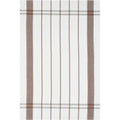 Geschirrtuch gestreift - Farbe taupe