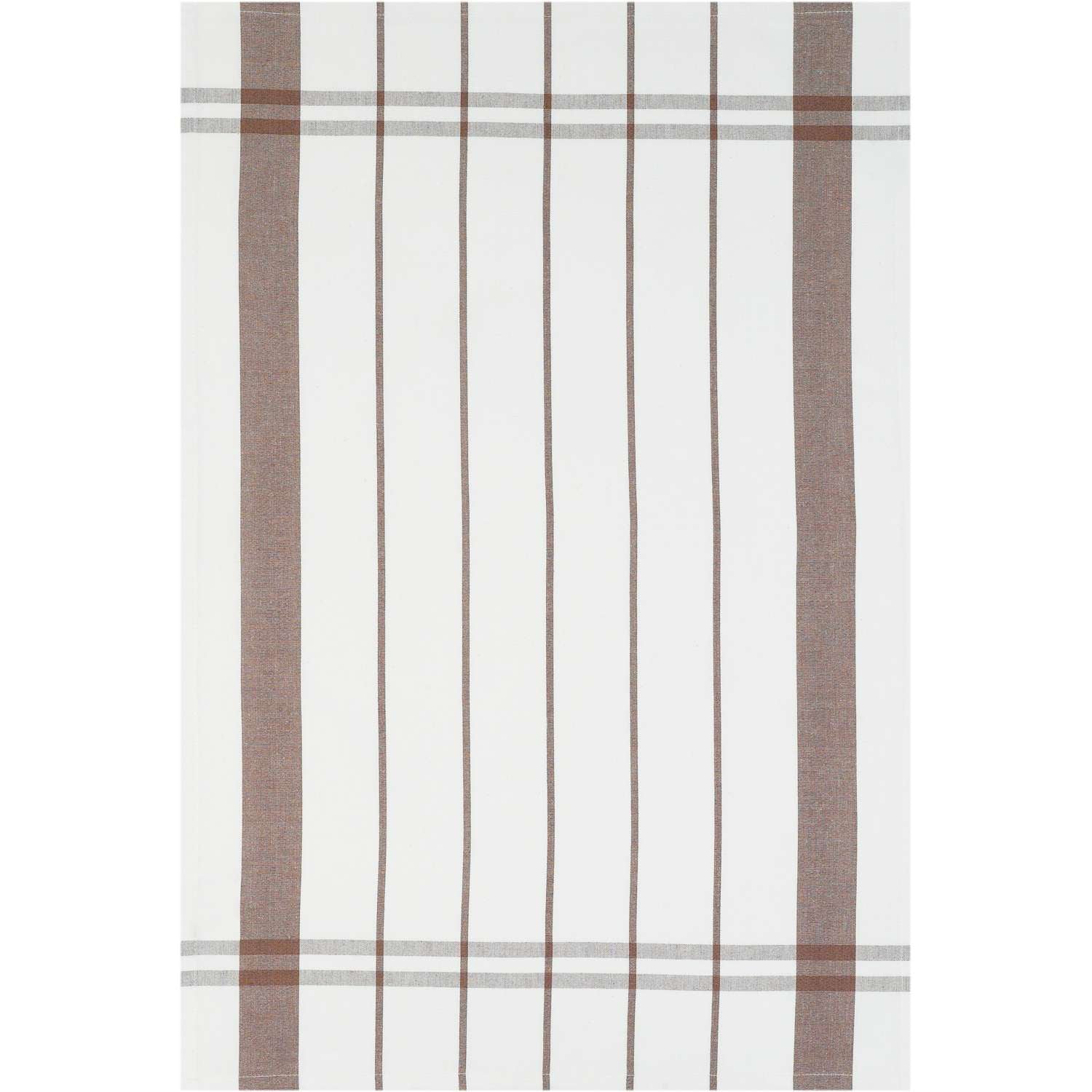 Geschirrtuch gestreift - Farbe taupe