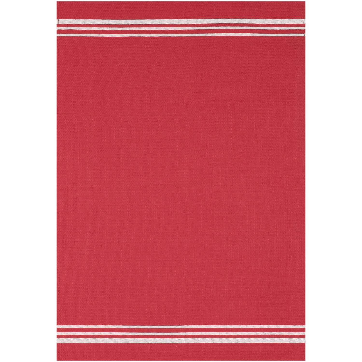 Geschirrtuch Waffelpikee - Farbe rot