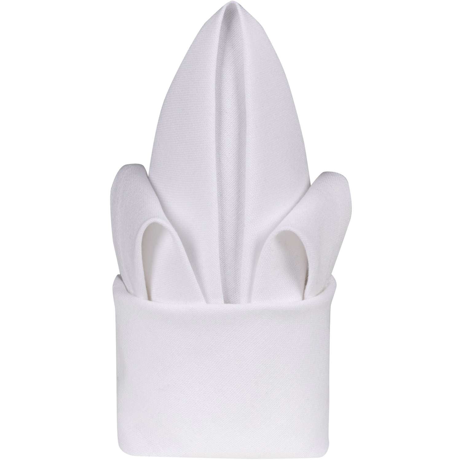 Stoffserviette  - Farbe uni weiss