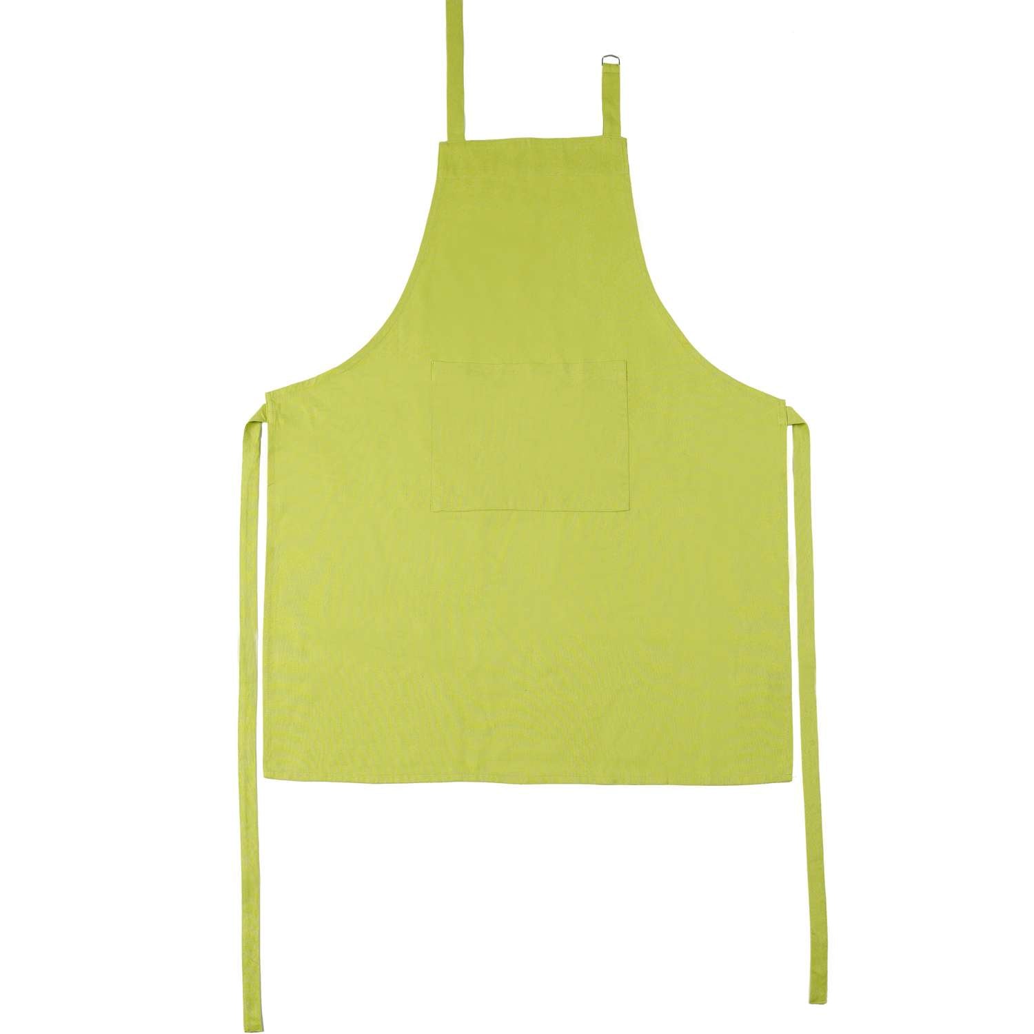 Kochschürze uni mit Tasche - Farbe anis
