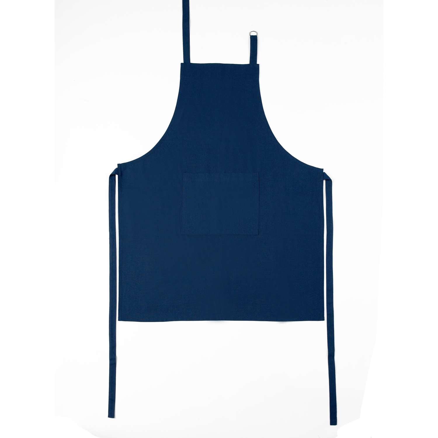Kochschürze uni mit Tasche - Farbe marine