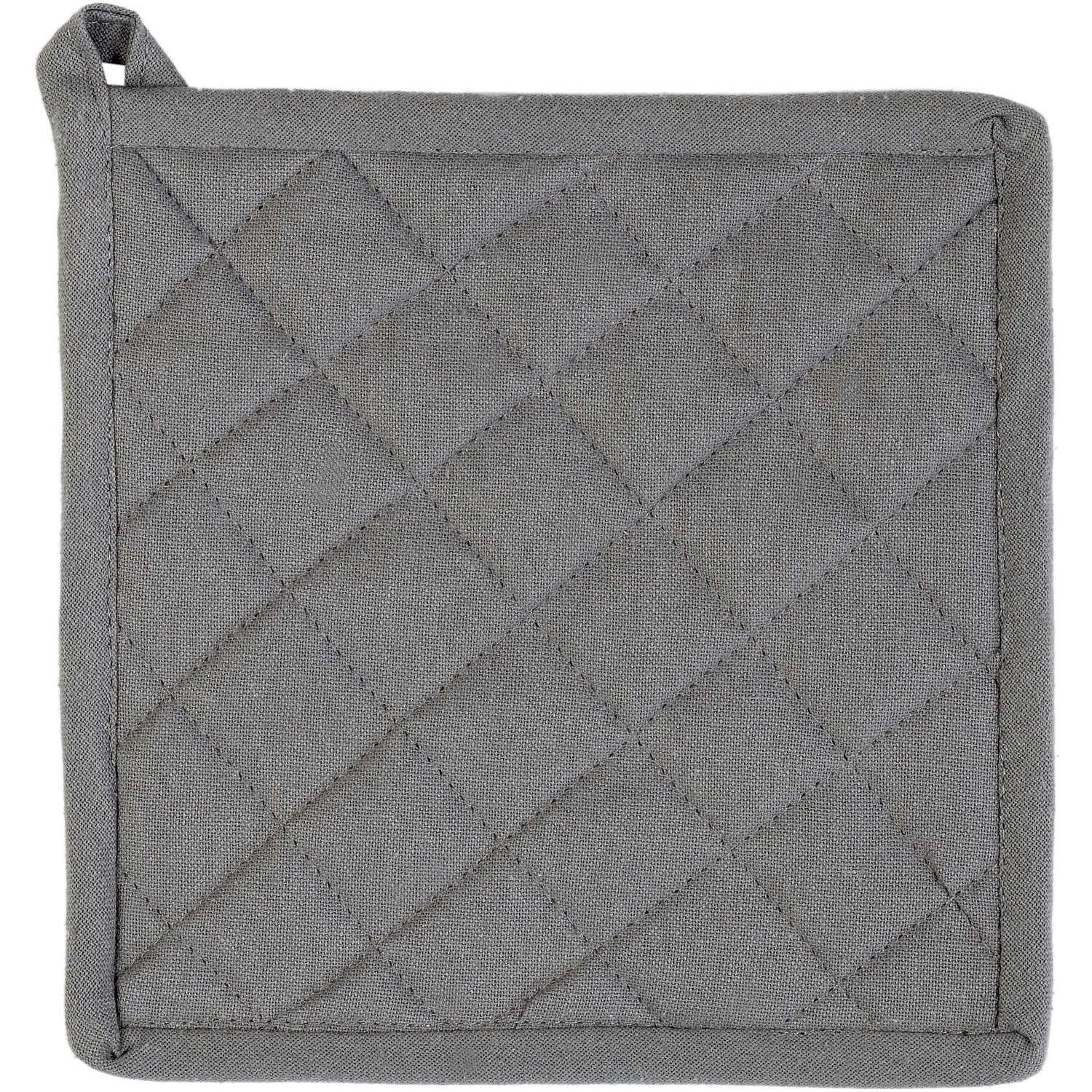 Topflappen uni - Farbe grau (Küchengreifhilfe)
