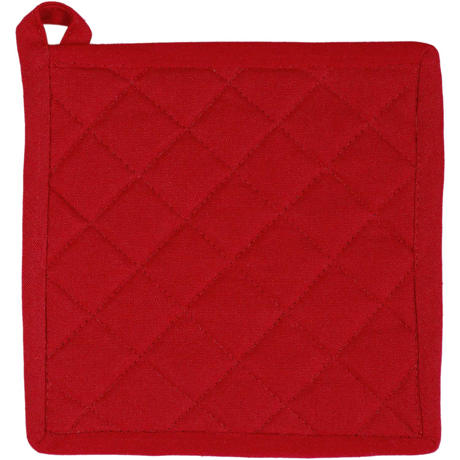 Topflappen uni - Farbe rot (Küchengreifhilfe)