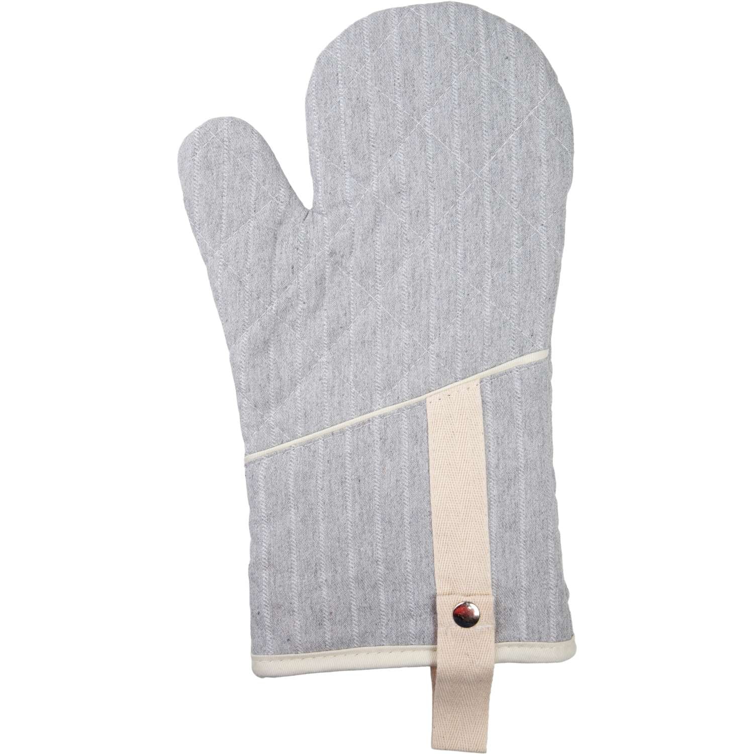 Ofenhandschuh (PSA) gestreift - Farbe grau