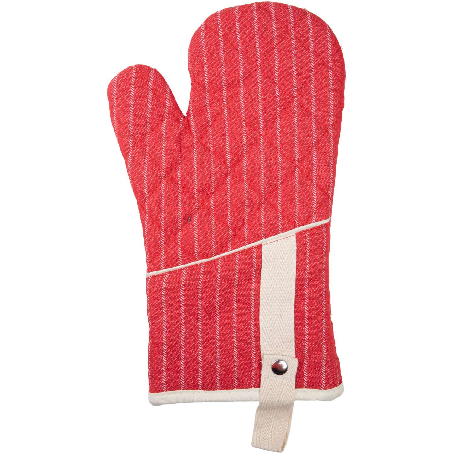 Ofenhandschuh (PSA) gestreift - Farbe rot