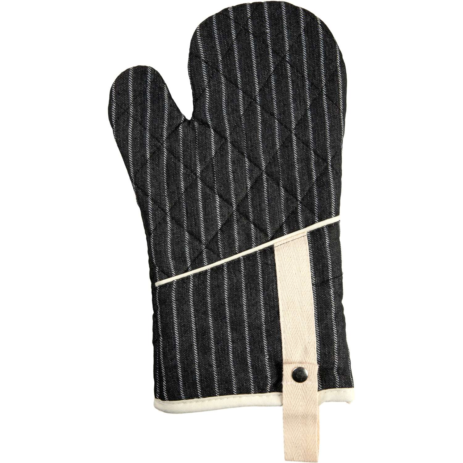 Ofenhandschuh (PSA) gestreift - Farbe schwarz