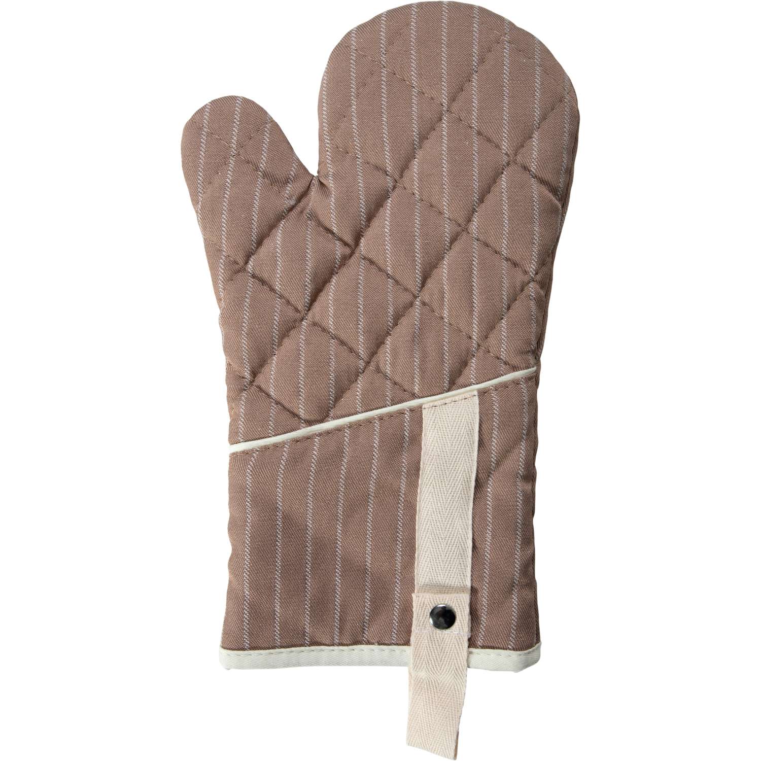 Ofenhandschuh (PSA) gestreift - Farbe taupe