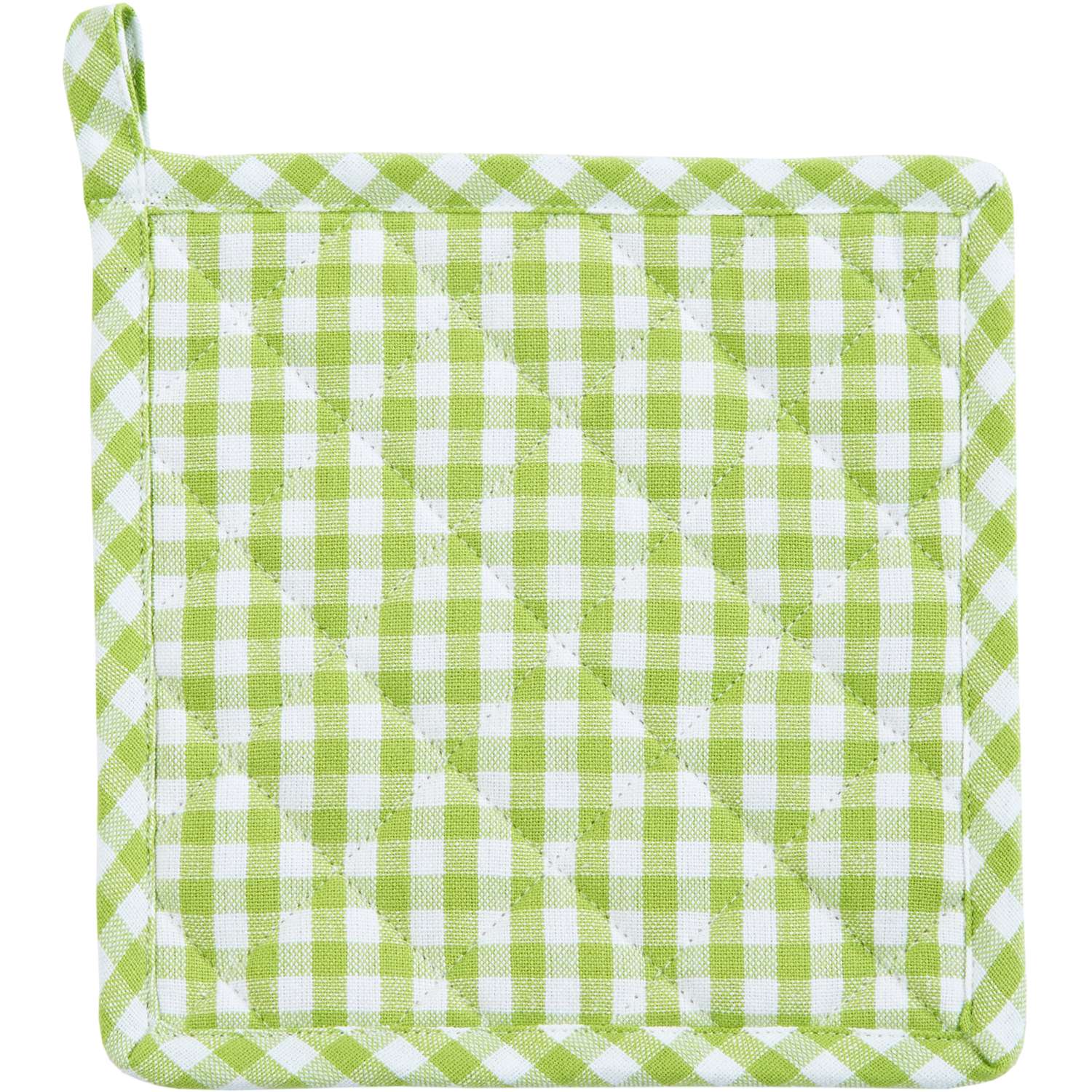 Topflappen vichy - Farbe anis (Küchengreifhilfe)