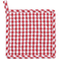 Topflappen vichy - Farbe rot (Küchengreifhilfe)