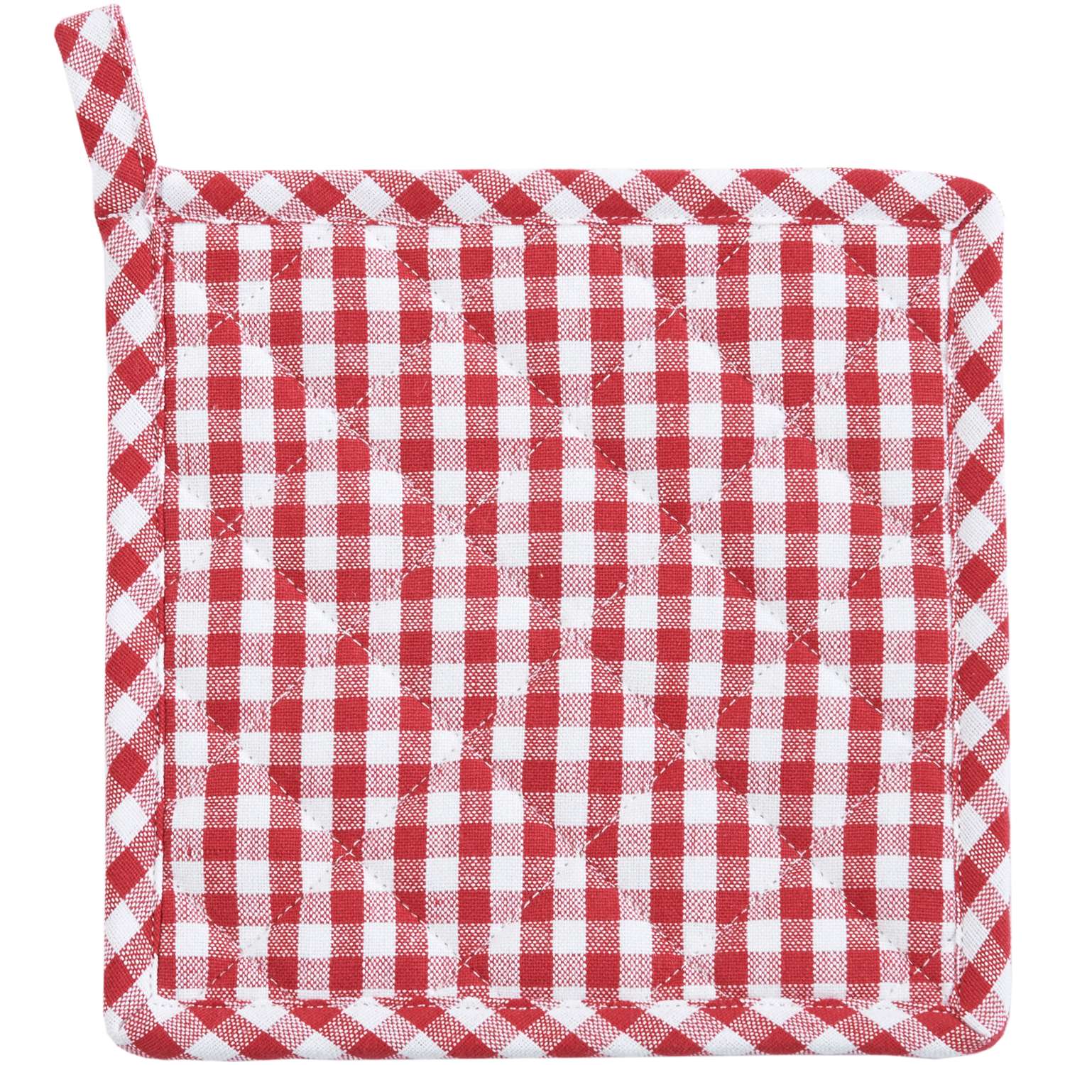 Topflappen vichy - Farbe rot (Küchengreifhilfe)