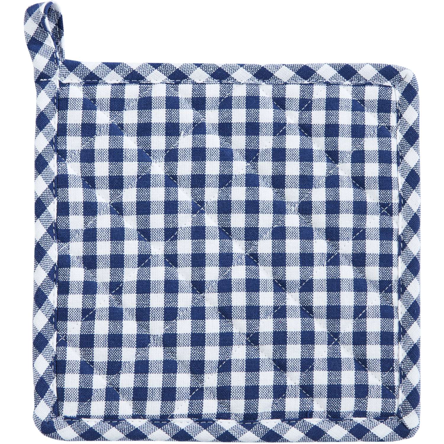 Topflappen vichy - Farbe marine (Küchengreifhilfe)