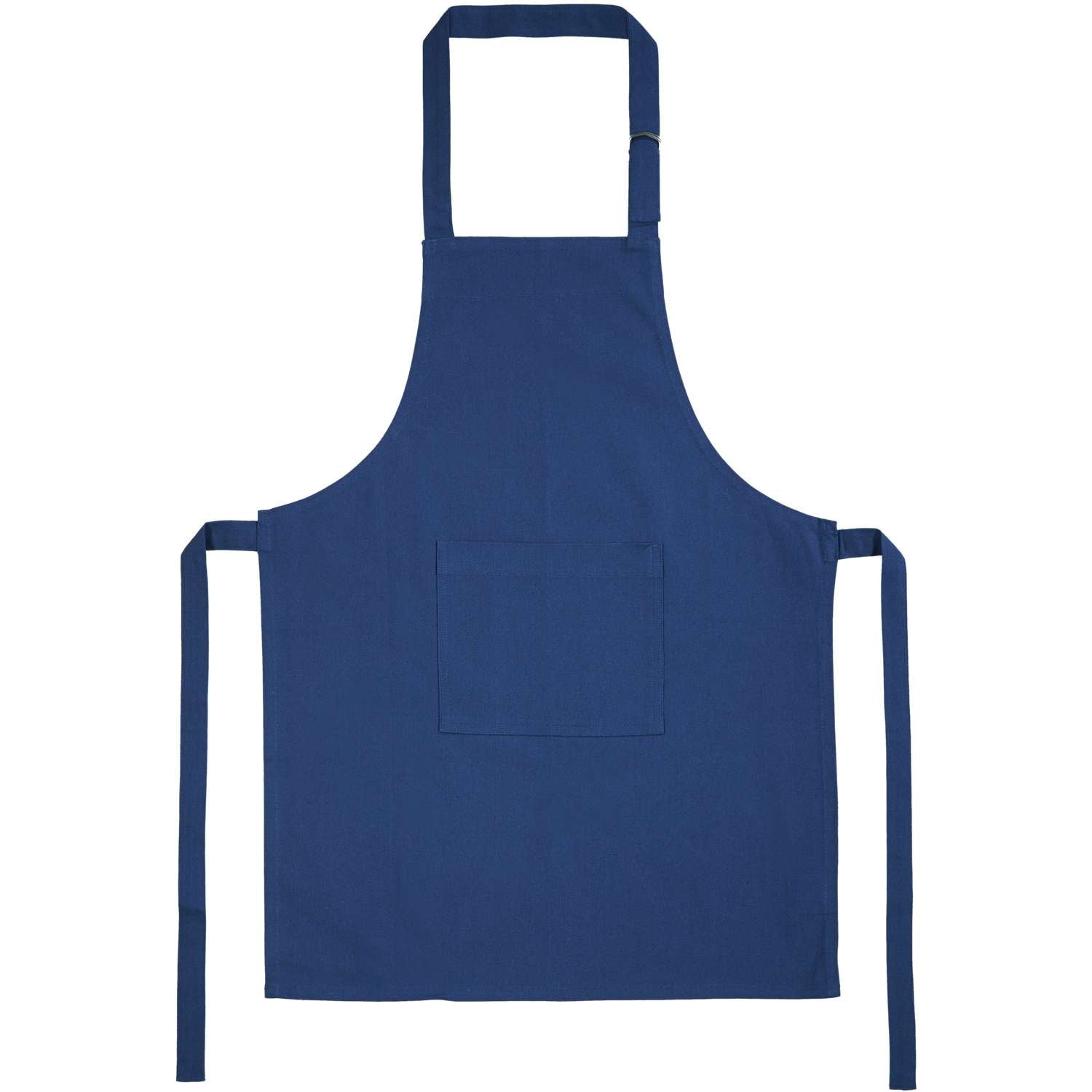 Kinderschürze uni marine - mit Tasche