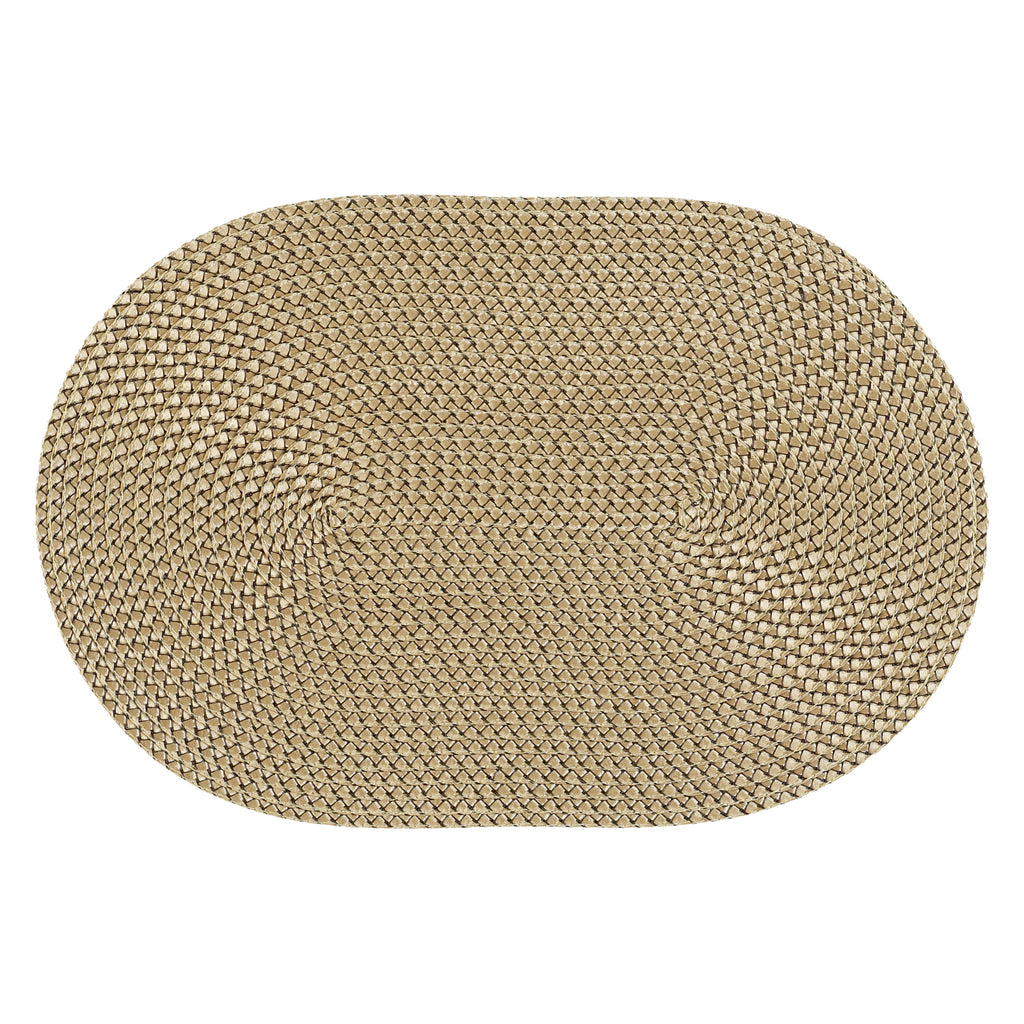 geflochtenes Bastoptik Tischset "Basket" in ovaler Form