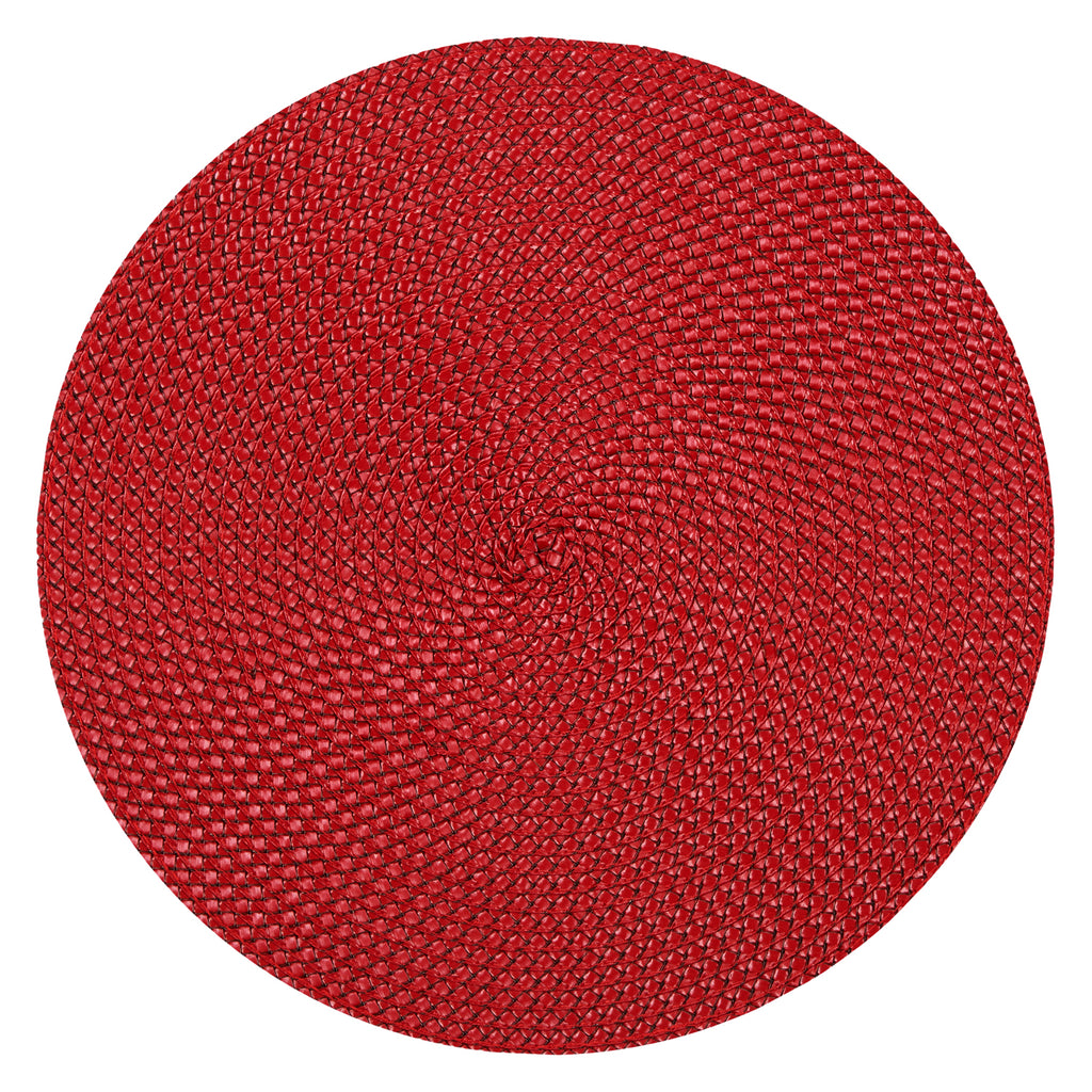 rundes Tischset "Basket" in geflochtener Bastoptik