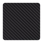 6er Set eckige Glasuntersetzer "Stratos" mit Carbon-Muster