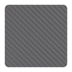 6er Set eckige Glasuntersetzer "Stratos" mit Carbon-Muster