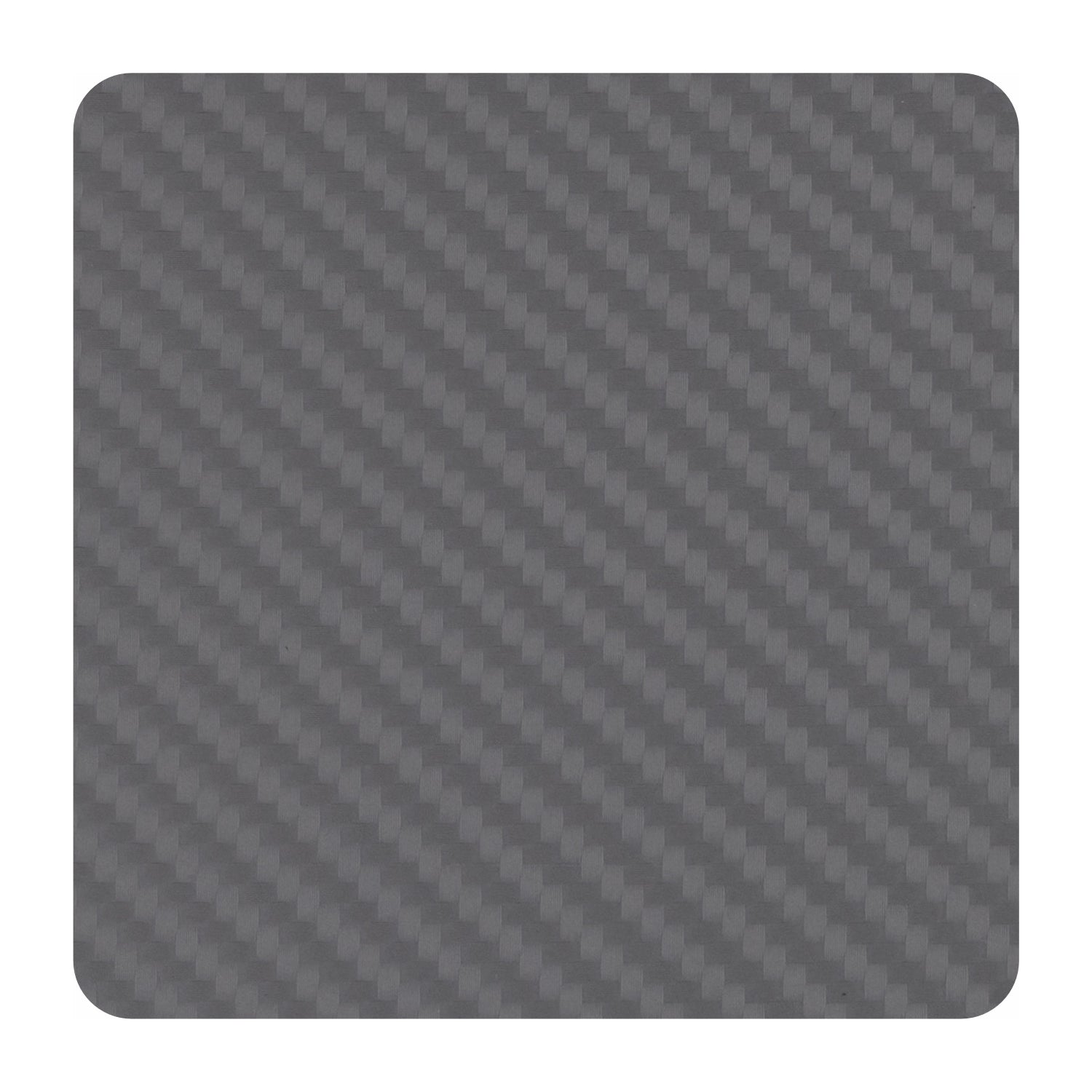 6er Set eckige Glasuntersetzer "Stratos" mit Carbon-Muster