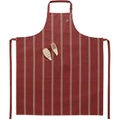 Grillschürze XXL gestreift - Farbe bordeaux
