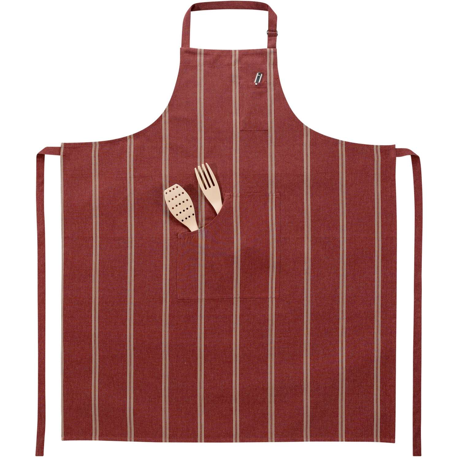 Grillschürze XXL gestreift - Farbe bordeaux