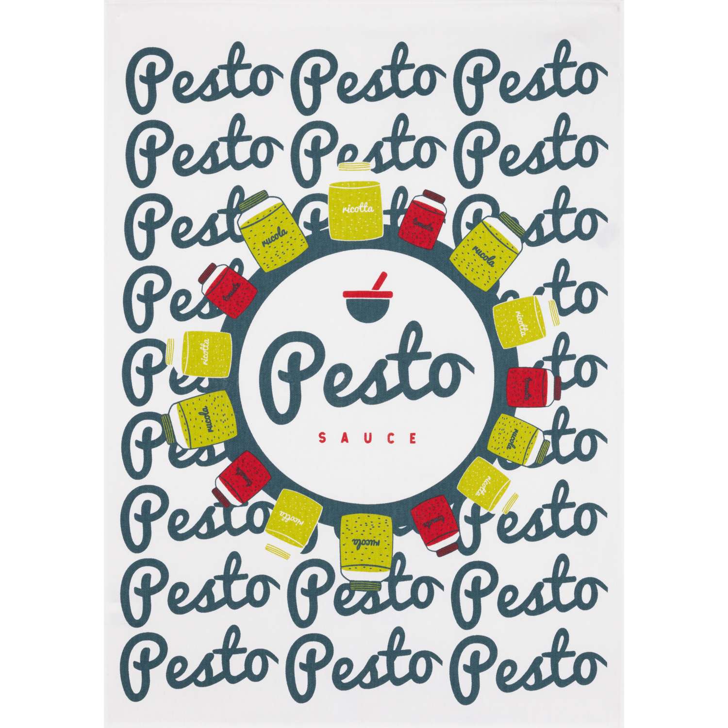 Geschirrtuch bedruckt - Pesto