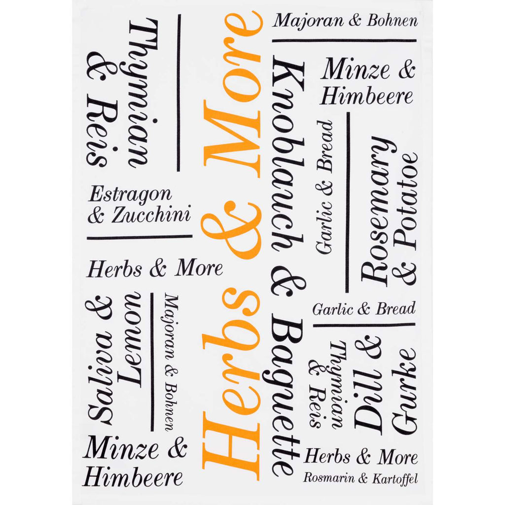 Geschirrtuch bedruckt - Modern Herbs