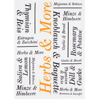 Geschirrtuch bedruckt - Modern Herbs