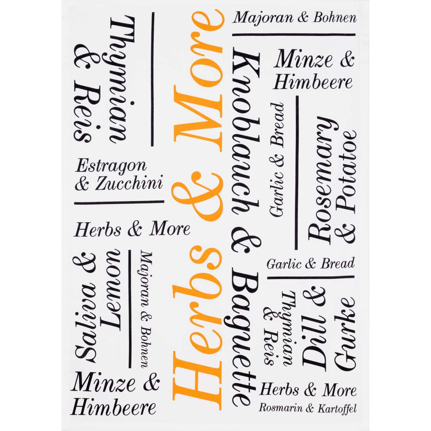 Geschirrtuch bedruckt - Modern Herbs