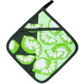 Topflappen mit Eingriff - Limette (Küchengreifhilfe)