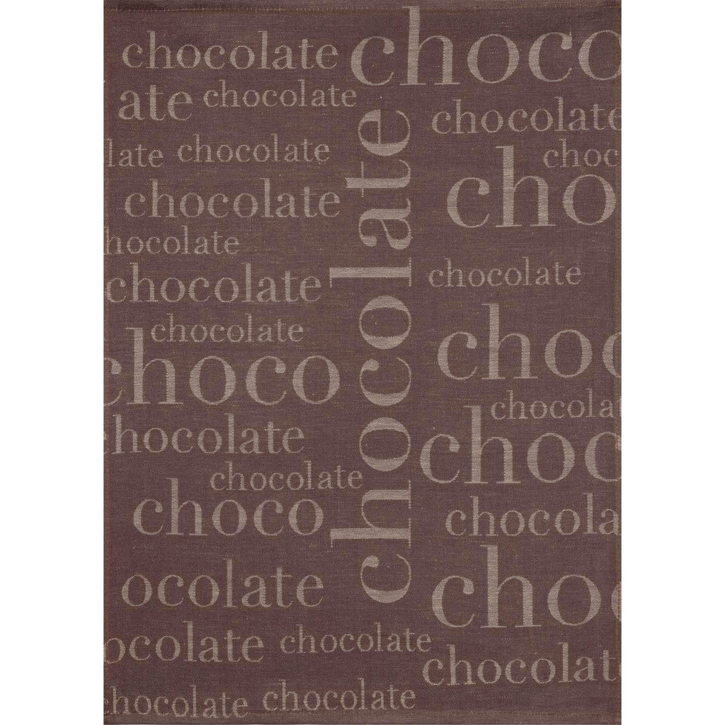 Geschirrtuch Halbleinen jacquard - Chocolate