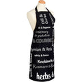 Kochschürze mit Tasche in schwarz - Herbs & More