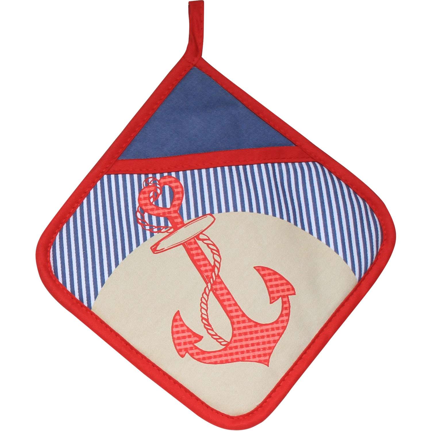 Topflappen mit Eingriff - Nautica (Küchengreifhilfe)