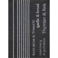Geschirrtuch Halbleinen jacquard - Herbs & More schwarz
