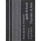 Geschirrtuch Halbleinen jacquard - Herbs & More schwarz