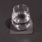 6er Set Lederoptik Glasuntersetzer "Havanna" in eckiger Form