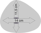 6er Set hochwertige Lederoptik Glasuntersetzer "Havanna" in Steinform