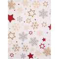 2 Baumwoll-Geschirrtücher mit winterlichen Motiv in ca. 50x70 cm, Aufhängerr an der Rückseite - Stuco - Stardust, winterliches Küchenthema