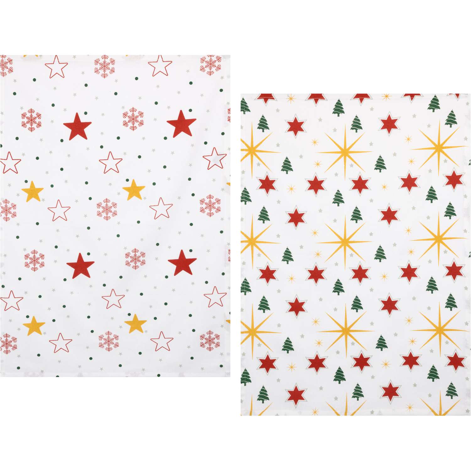 Wintertime Geschirrtücher aus Baumwolle im 2er Pack, Öko-Tex zertifiziert - Stuco - X-Mas Edition Wintertime
