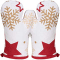 Backhandschuhe (PSA) im 2er Set, winterliches Motiv, ca. 18x28 cm, hitzebeständig - Stuco - Stardust, winterliches Küchenthema