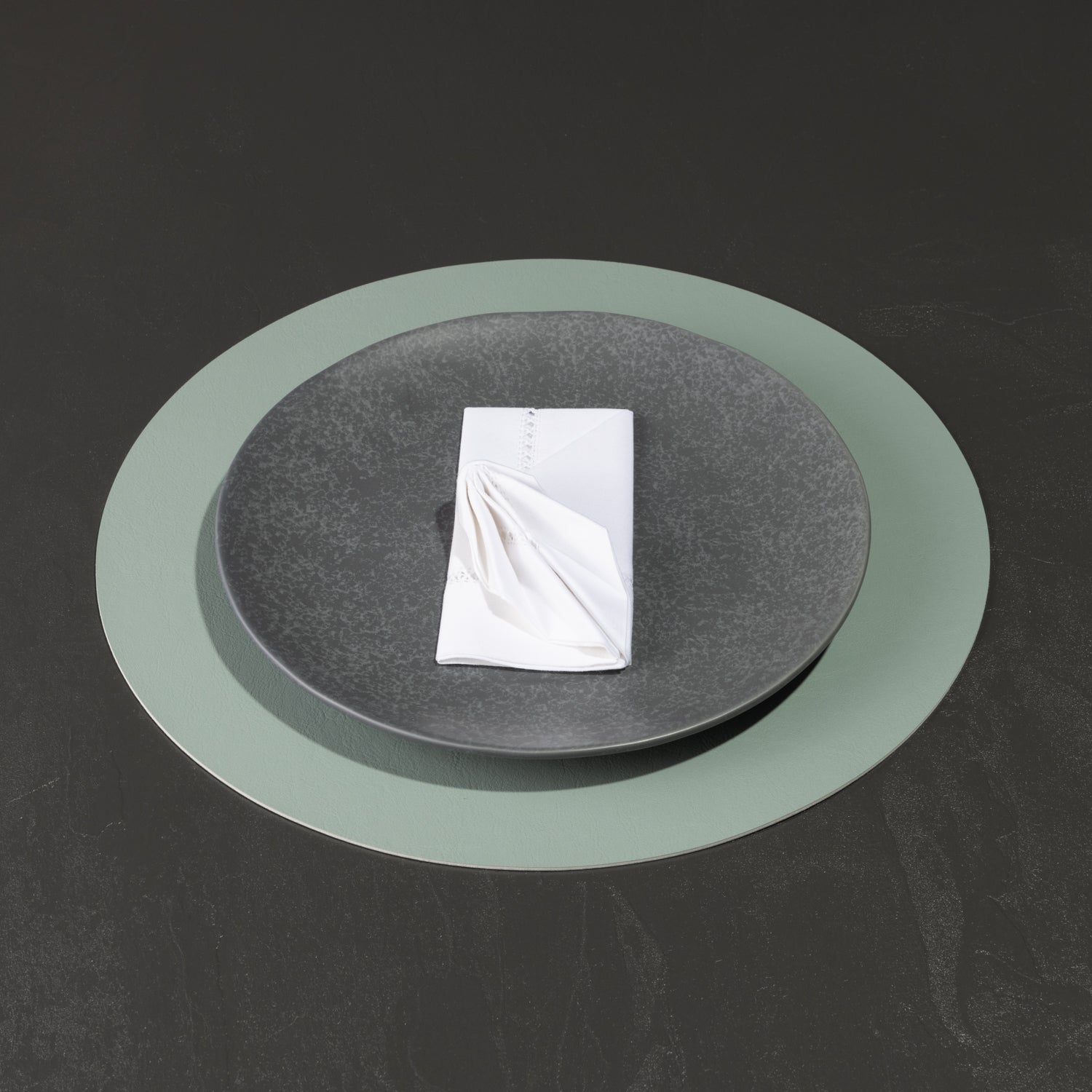 elegantes & antibakterielles rundes Tischset "Kaja"