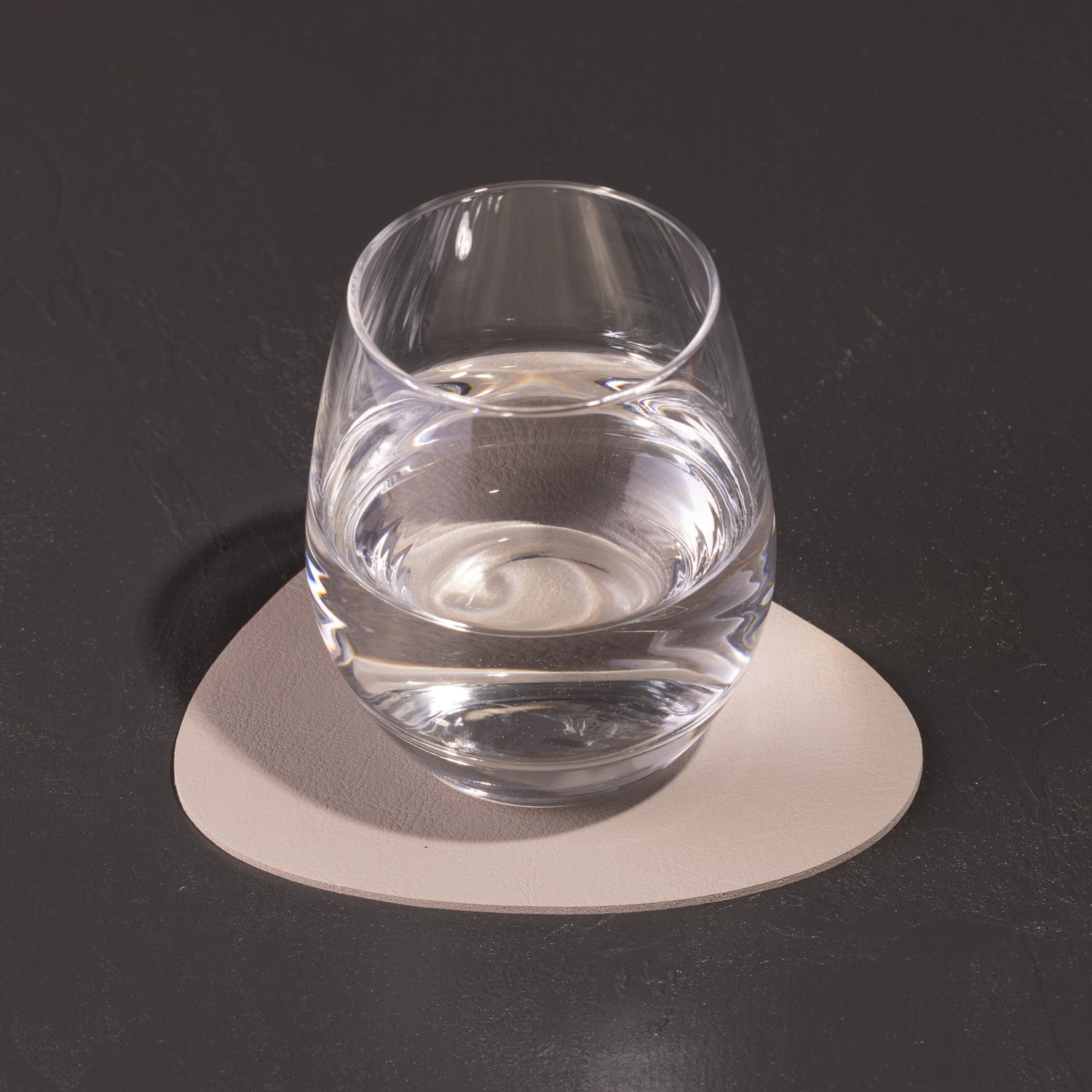 6er Pack antibakterielle Glasuntersetzer "Kaja Stone Shape" in moderner Steinform